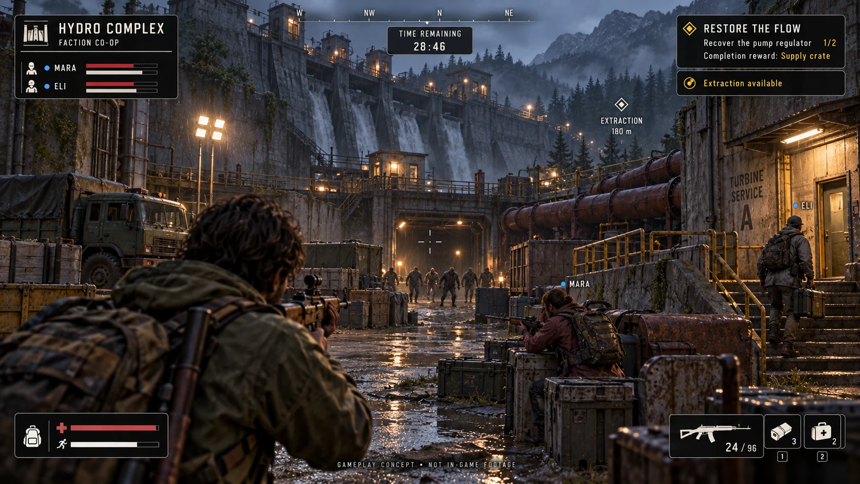 Cooperative mission concept art